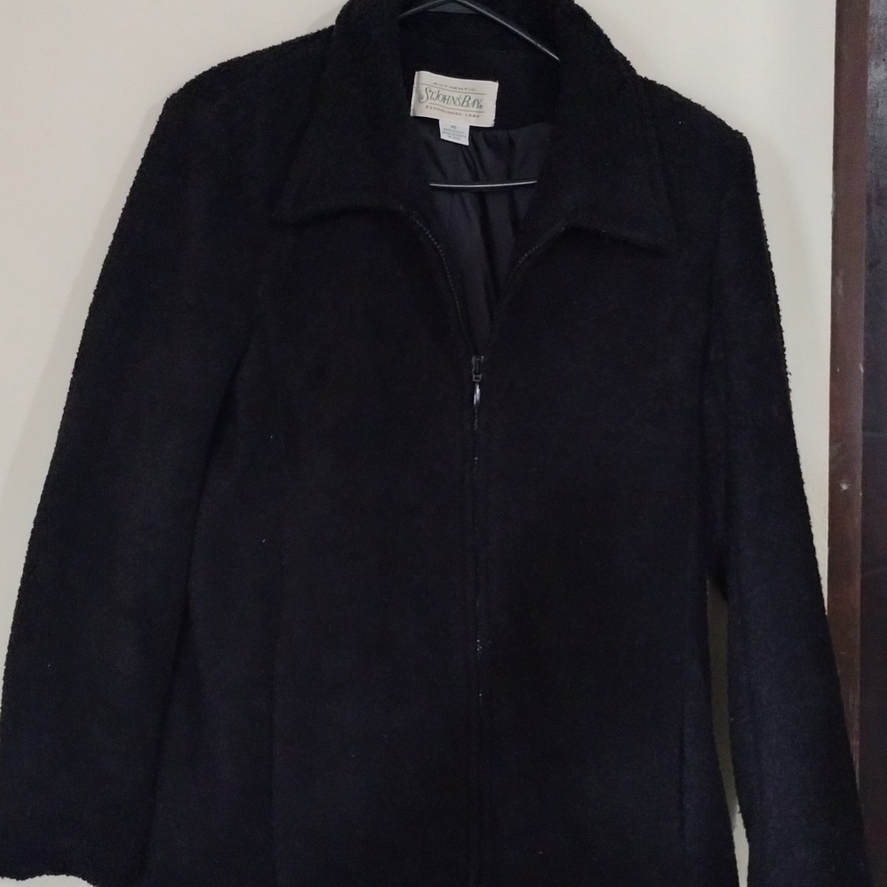 St. John's Bay Classic Black Teddy Jacket